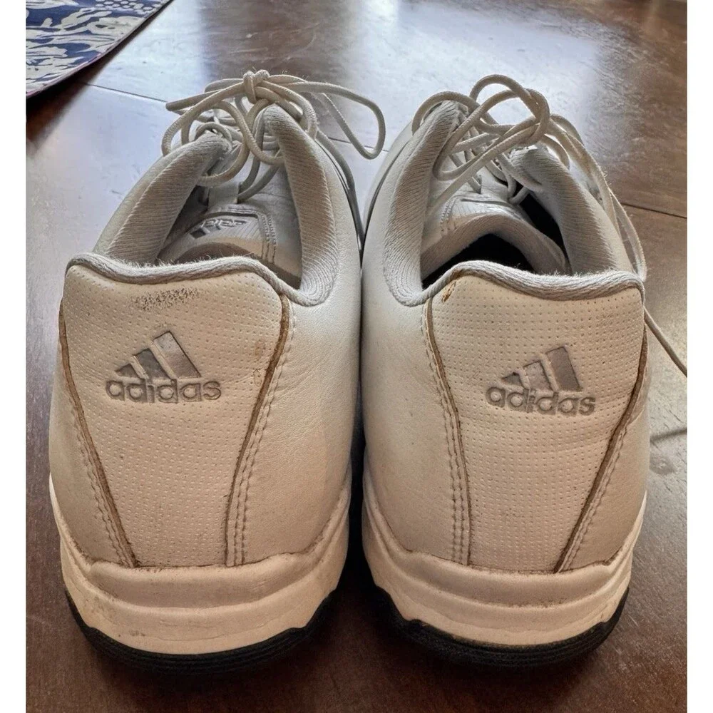 Adidas Mens Pure TRX F33237 White 3 Stripe Golf Cleats Shoes Sneaker Size 10